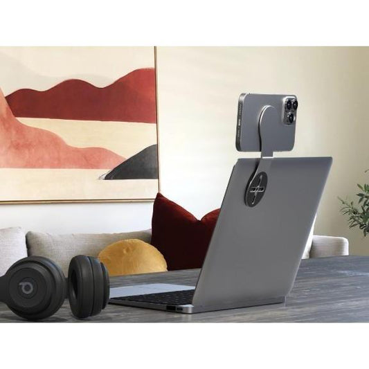 MagSafe Magnetic Desk Stand, Foldable Phone Holder for Home and Tesla Floating Screen Car Navigation Mount Smartphone Cellphone locks charger power
