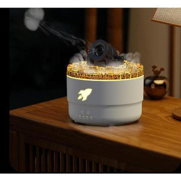 Cannon-Shaped Aroma Diffuser, Home Desktop Humidifier, Creative Mist Sprayer, Colorful Atmosphere Lamp, Spit Smoke Ring Aromatherapy Machine