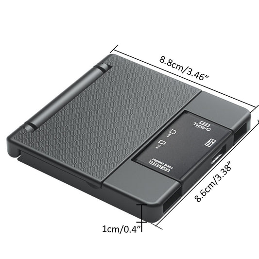 Multifunctional OTG Card Reader with Storage Box, 7 In 1 Micro SD Card Reader, Type C SD Card Reader for Digital Camera, Smartphone, Tablet, Nationwide Card Reader
