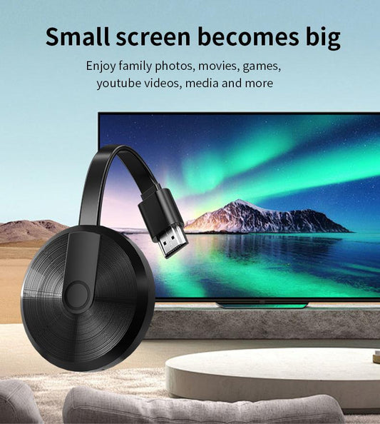 Wireless Screen Projector HD TV Monitor Portable Mobile Phone Connection TV Monitor HD Wireless 5G 4K Horizontal and Vertical Screen Connector